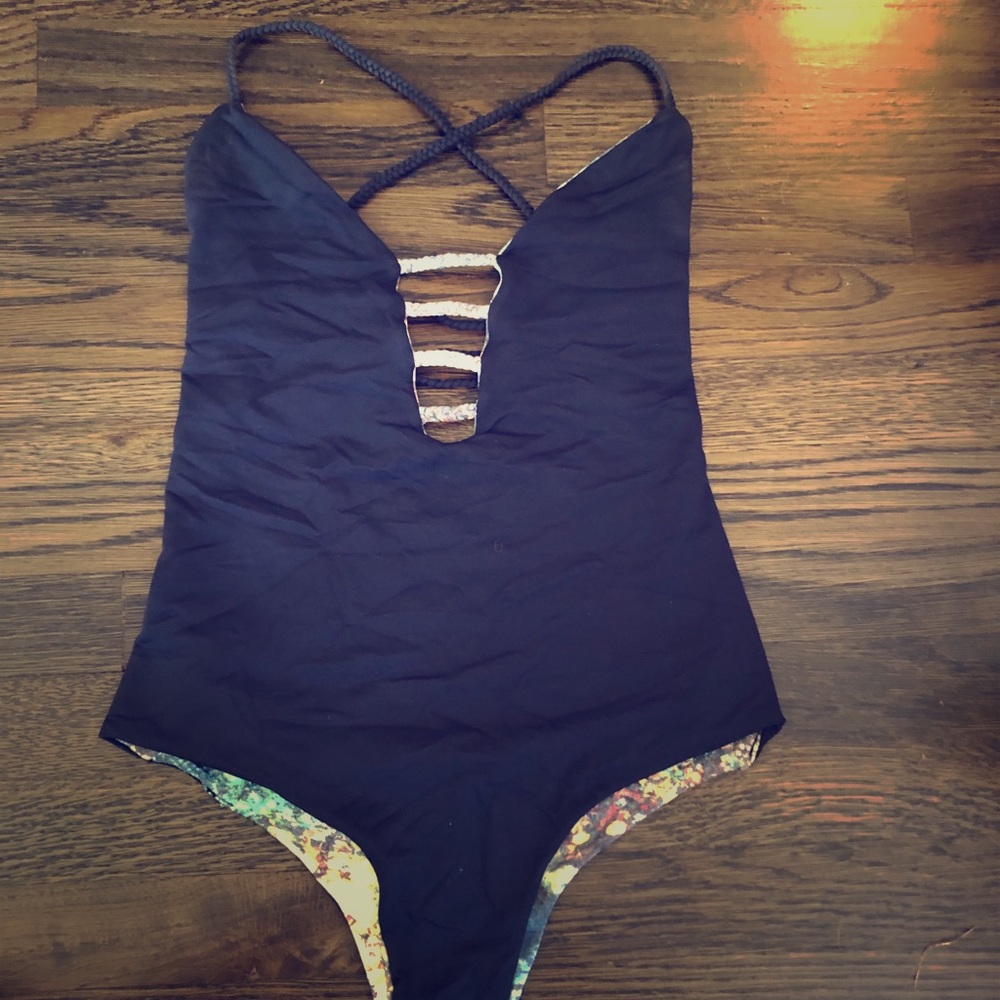 San Lorenzo One Piece Monokini -Sz L - Reversible